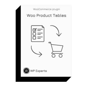 woocommerce product tables